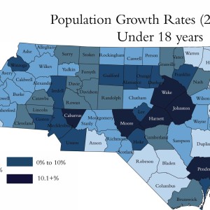Population Growth (under 18) Map